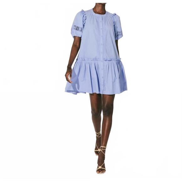 NEW CLEOBELLA dolly mini dress in periwinkle